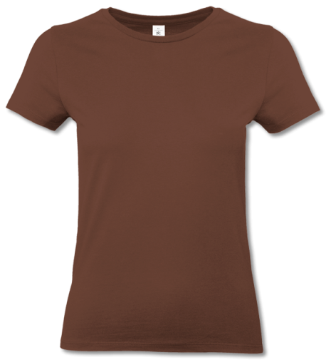 T-Shirt #E190 Women  chocolate | 2XL