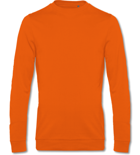 #Sweater mit French Terry  pure orange | M