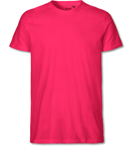 Bio Mens Fit T-Shirt Fairtrade pink | L