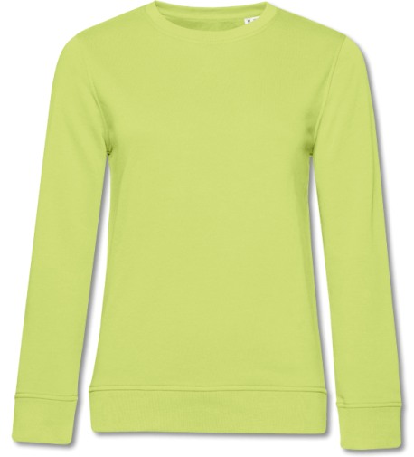 Womens Organic Sweater lime | XS