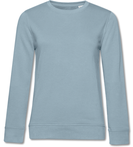 Womens Organic Sweater blue fog | L