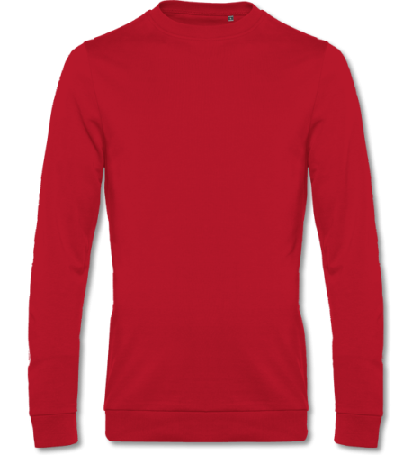 #Sweater mit French Terry  red | M