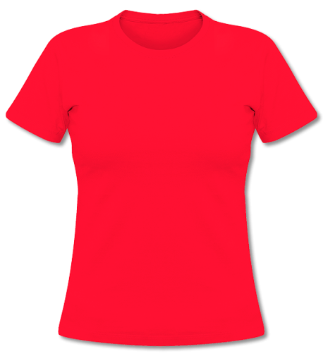 Basic Damen T-Shirt  rot | L