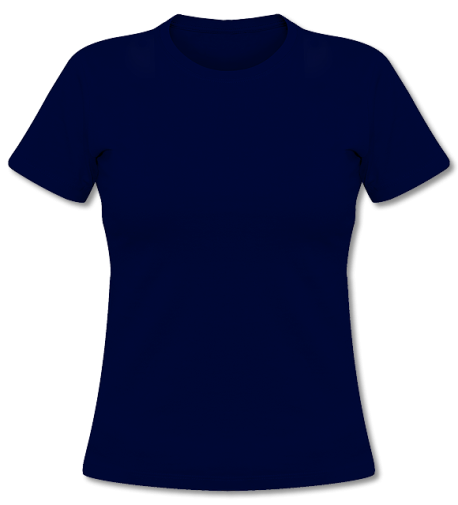 Basic Damen T-Shirt deepnavy | S