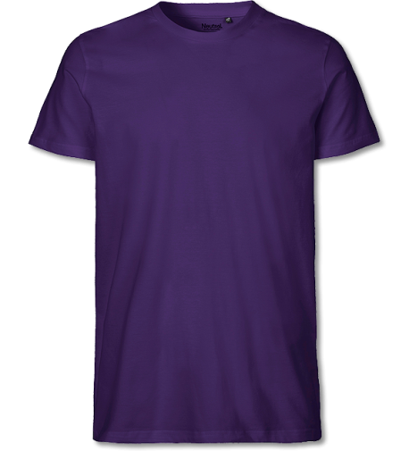Bio Mens Fit T-Shirt Fairtrade purple | L