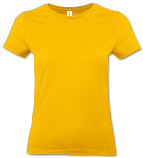 T-Shirt #E190 Women gold | S