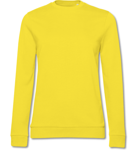 #Sweater Women mit French Terry  solar yellow | 2XL