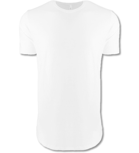 Shaped Long T-Shirt white | XL