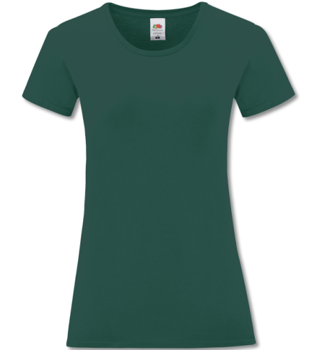 Ladies Iconic T forest green | XS