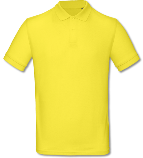 Inspire Polo Men Organic solar yellow | 3XL