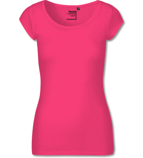 Bio Ladies Roundneck T-Shirt Fairtrade  pink | S