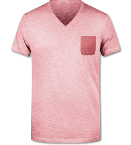 Bio Mens Slub T-Shirt  soft pink | L