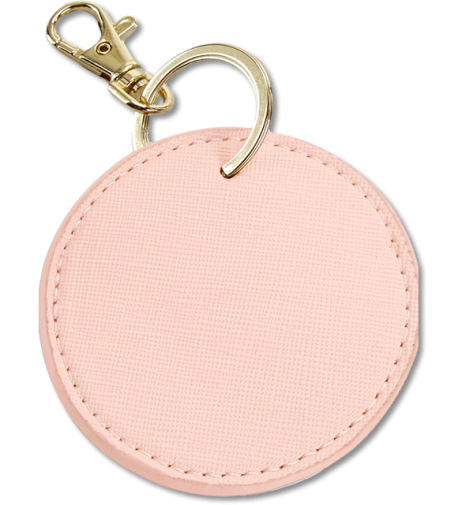 Boutique Circular Key Clip soft pink | onesize