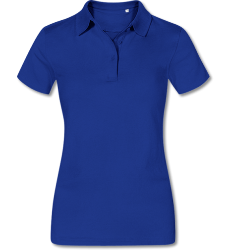Damen Jersey Poloshirt  royal | XL