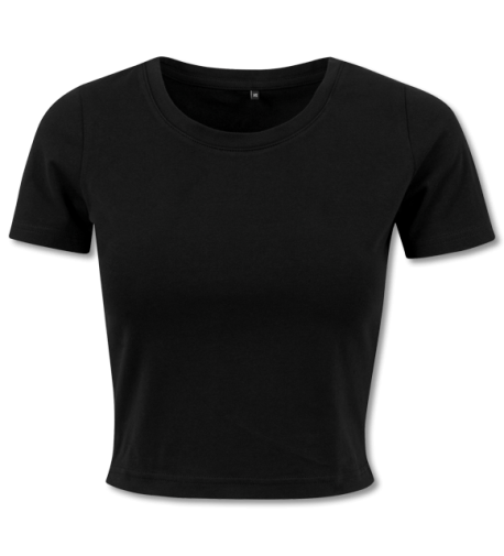 Ladies Cropped T-Shirt black | XS