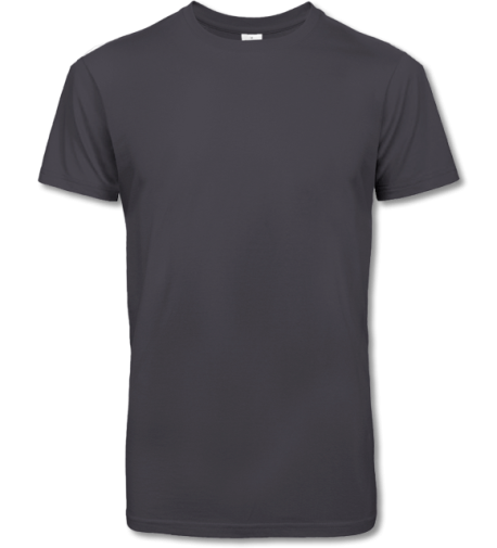 T-Shirt #E190 Men dark grey | M