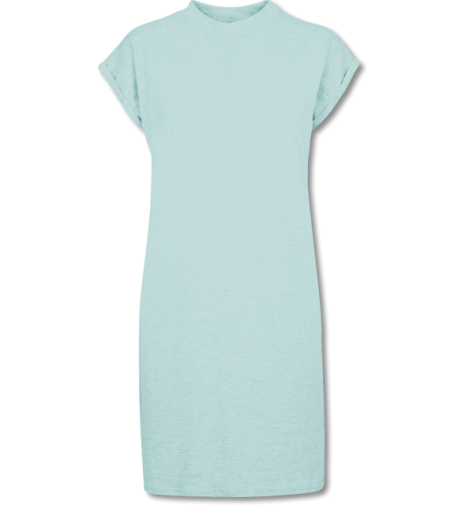 Damen T-Shirt-Kleid  blue mint | 5XL