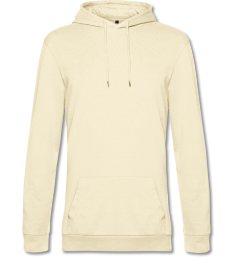 #Hoodie mit French Terry  pale yellow | S