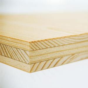 Brettstärke 3-Schichten Holzplatte